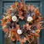 50cm Fall Wreaths for Front Door with Hydrangea,Peony and White Pumpkins-Fall Decorations for Home, Fall Door Wreath Decor for Autumn,Harvest, Halloween or Thanksgiving