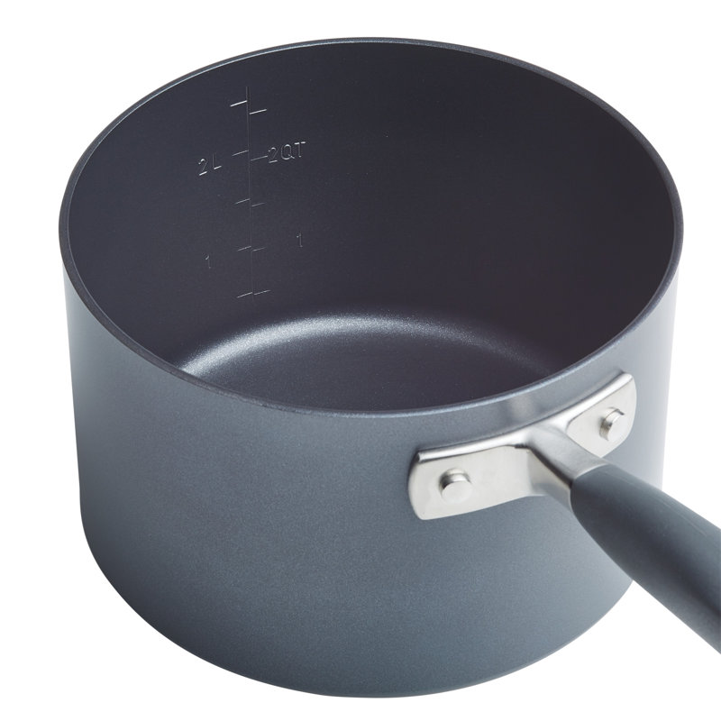 Anolon Advanced Home Hard Anodized Nonstick Cookware Set, 11 Piece, Gray
