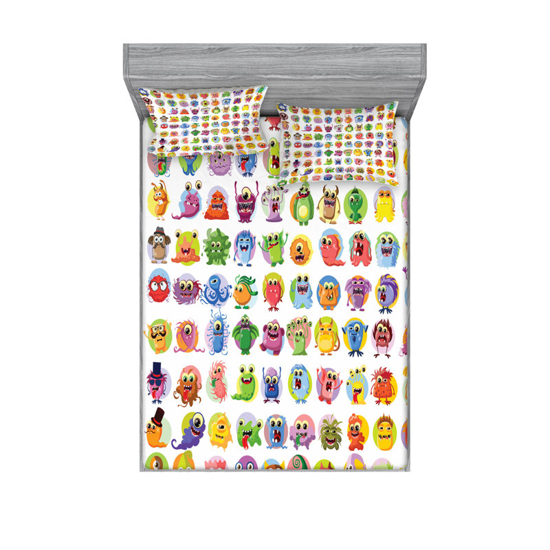 Microfiber Sheet Set, Full/Double Sheet Set with Fitted Sheet