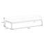 Banc rembourré en cuir de vache Mikyng