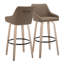 Tabourets de bar à hauteur fixe de 30 po avec pieds en bois cintré et repose-pieds Harper-109244146-109244149-130125072