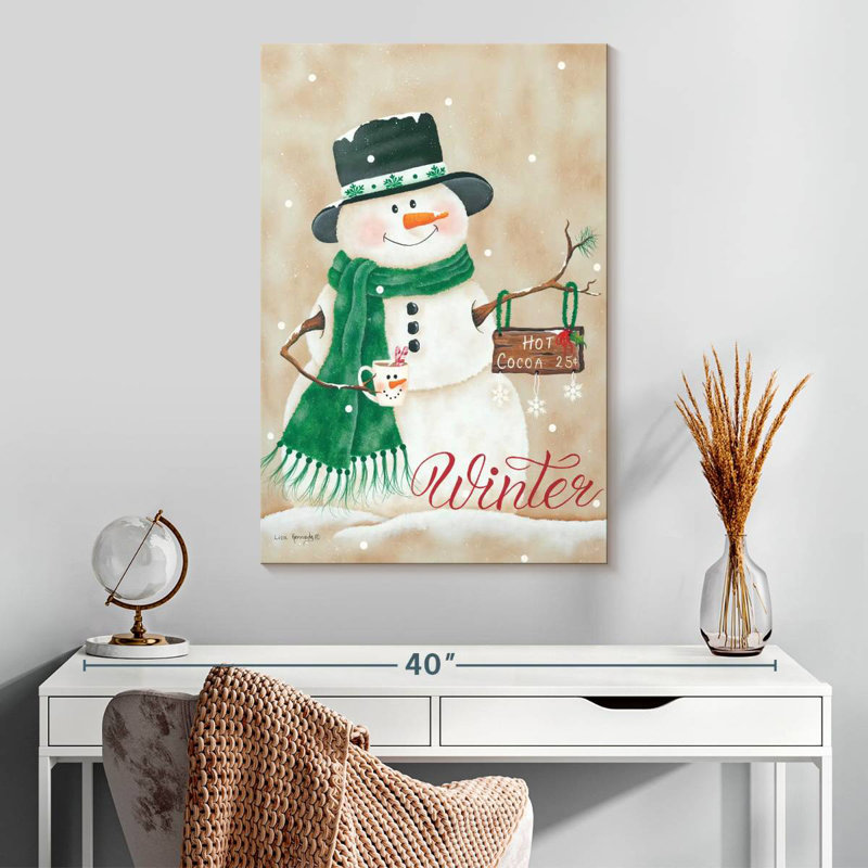Chocolat chaud d'hiver, H 30 po x l 20 po