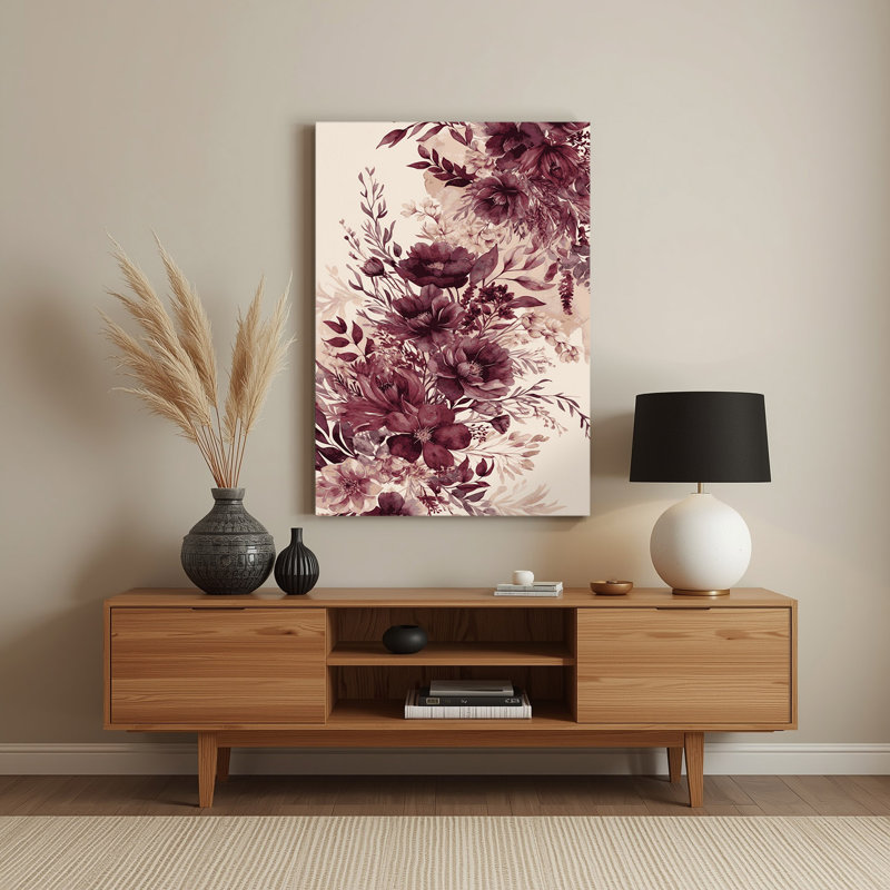 Aquarelle, art mural 94 beige en métal, H 30 po x l 20 po