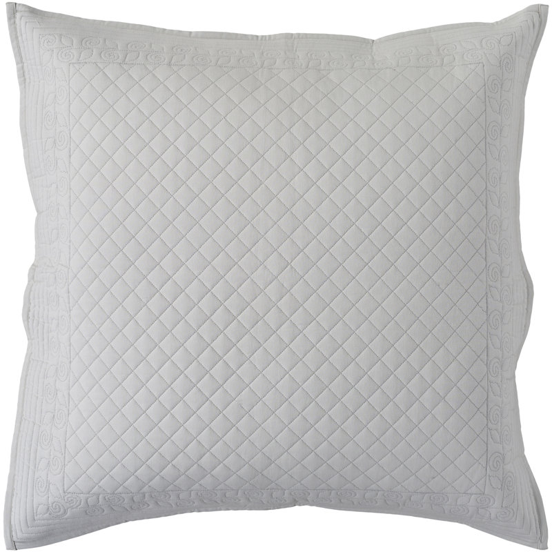 Kiley Polyester Sham Set, King, Pale Blue