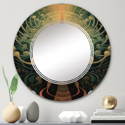 Glennet - Miroir mural moderne rond