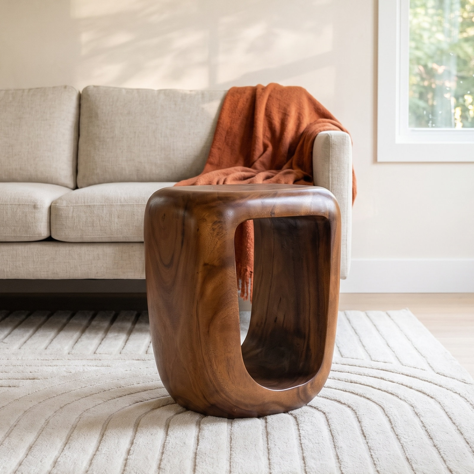 Alpine Solid Wood Accent Stool