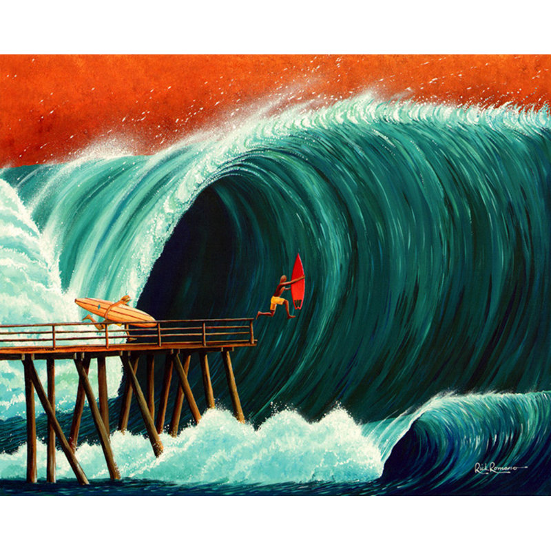 Pier Pressure, 14" H x 18" W