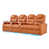 Orange Genuine Leather