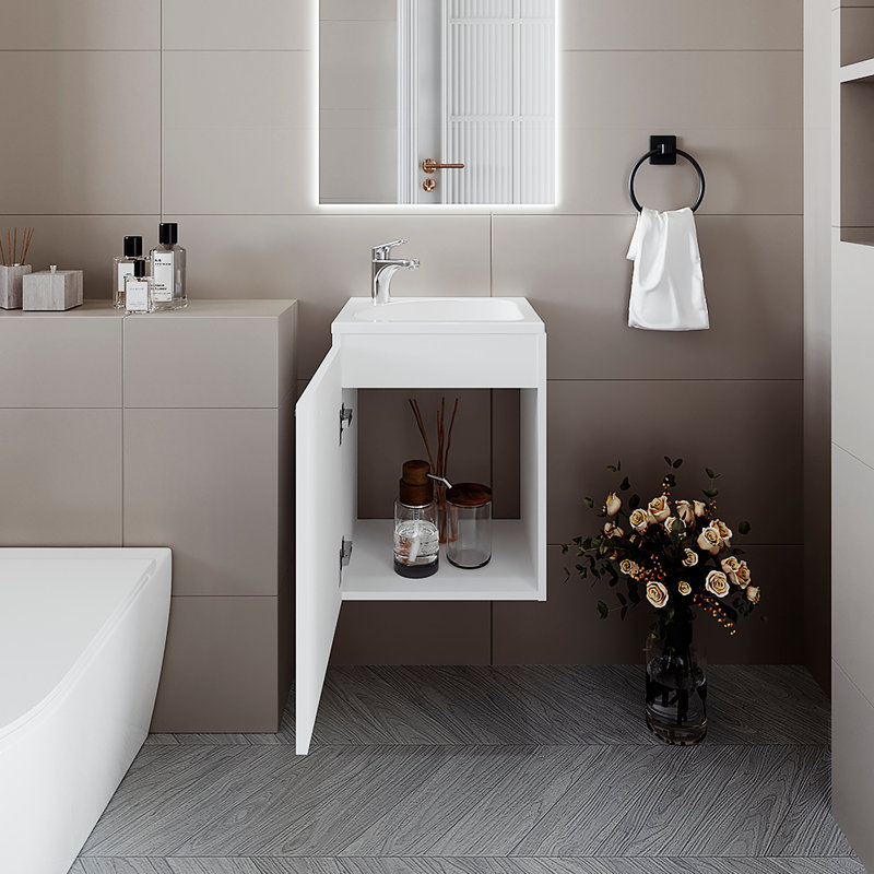 Meuble-lavabo Haigleer Creek, Blanc