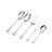 Pfaltzgraff Everyday Simplicity 53-Piece Stainless Steel Flatware Set, Service for 8