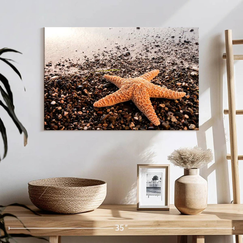 Orange Starfish, 16" H x 24" W