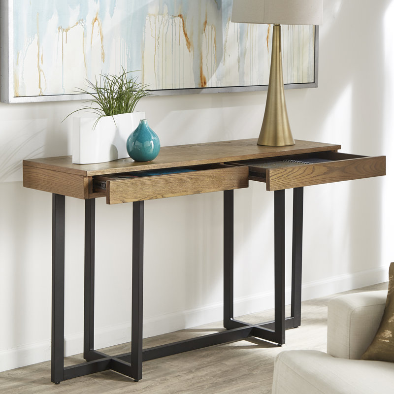 Burch 47.25'' Console Table, Light Brown