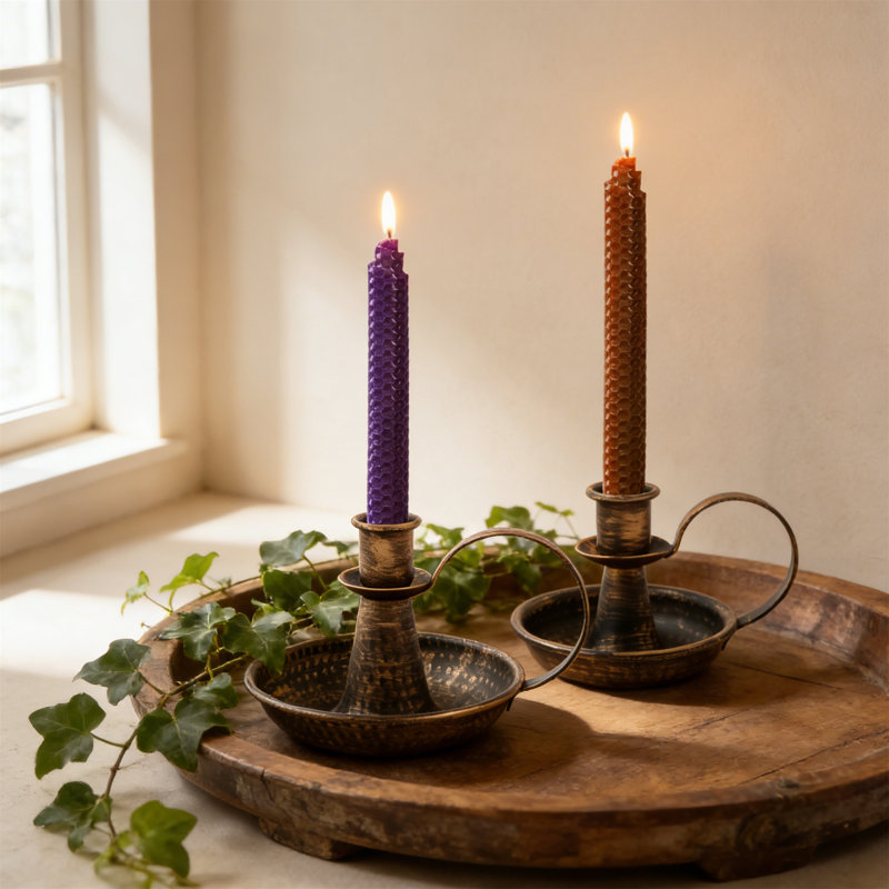 Metal Tabletop Candlestick