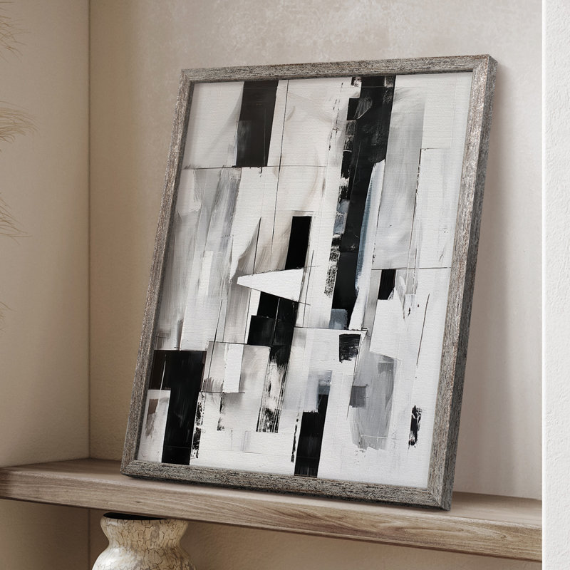 Reproduction encadrée ABSTRACT Series XL - bois massif, H 30 po x l 24 po