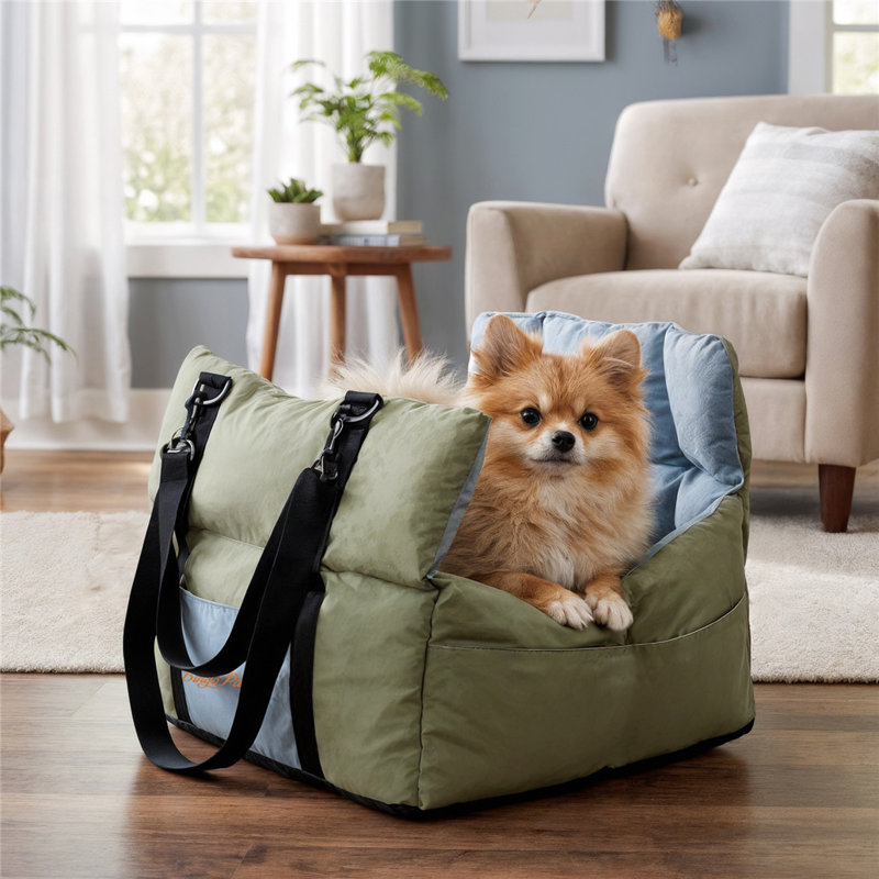 Pet Car Seat Bed, Green