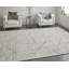 Tapis ivoire / gris en chenille tissé à la machine Iraklis-945219149