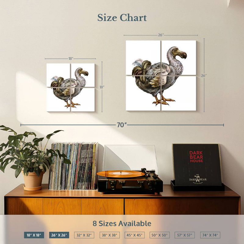 Brampt Dodo, 26" H x 26" W
