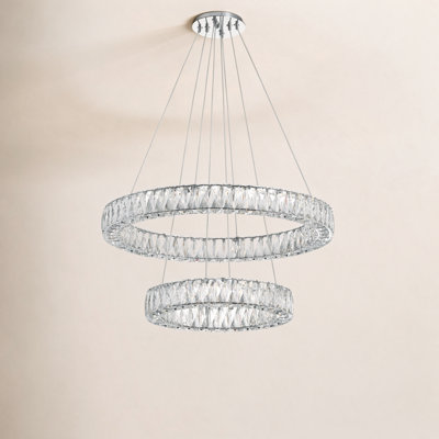 Adela Single - Light Dimmable Tiered Chandelier
