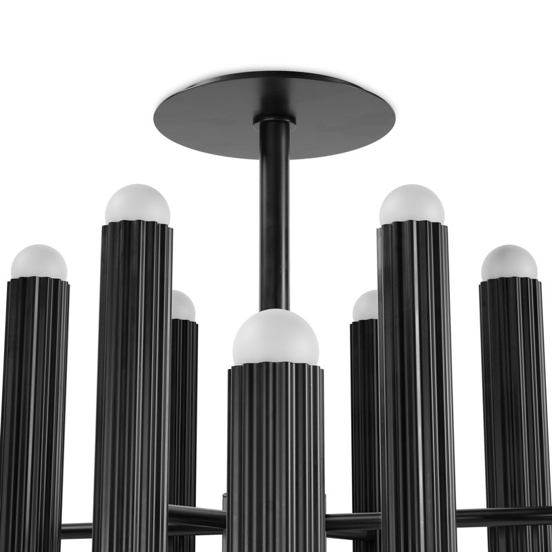 Vesta 24 - Light Chandelier, Black Gunmetal