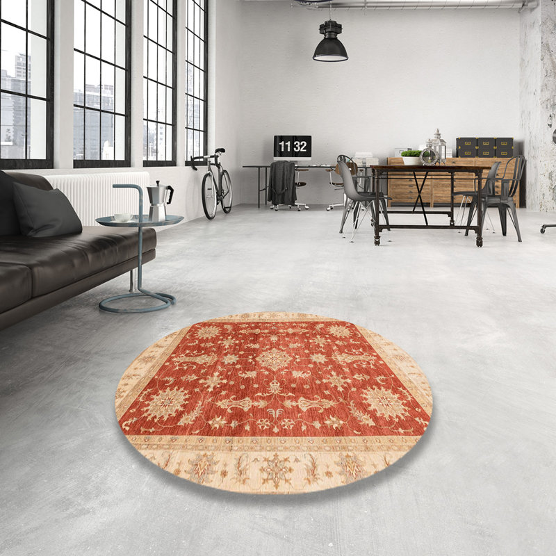 Tapis abstrait moderne 3853, Rond 6 pi