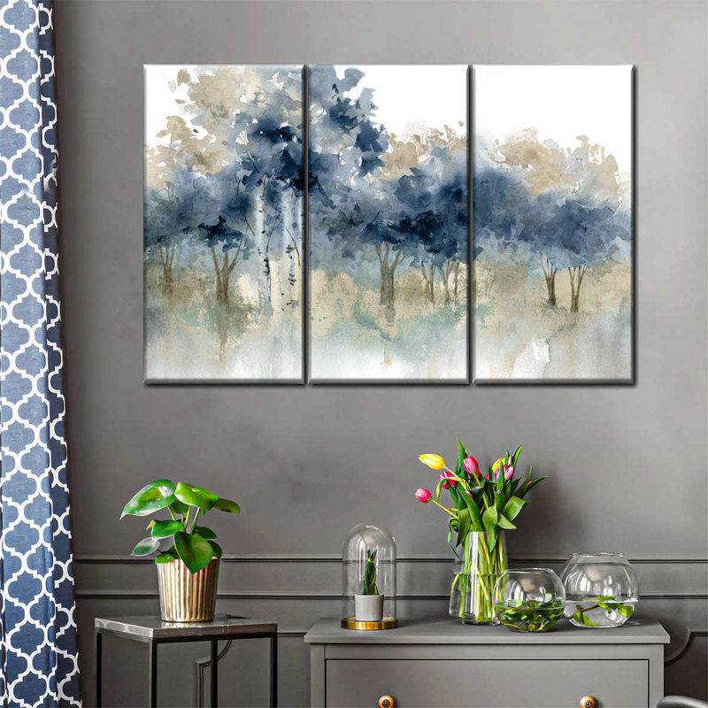Ensemble 3 pièces Waters Edge I sur toile, H 36 po x l 57 po x P 1,25 po