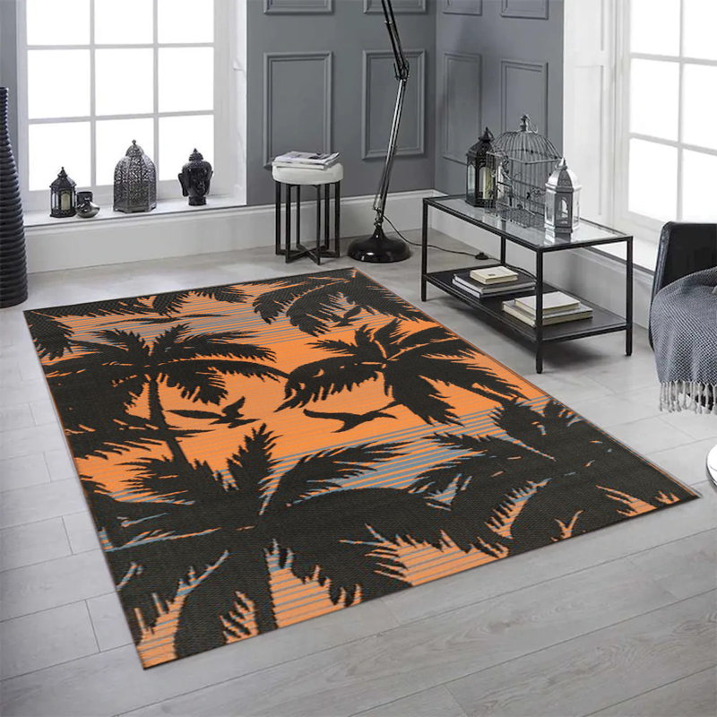 Tapis d'extérieur réversible en plastique Fiesta, Rectangle 6 pi x 9 pi