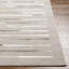 Tapis rayé fabriqué à la main Giselle en gris / blanc / brun-731228087