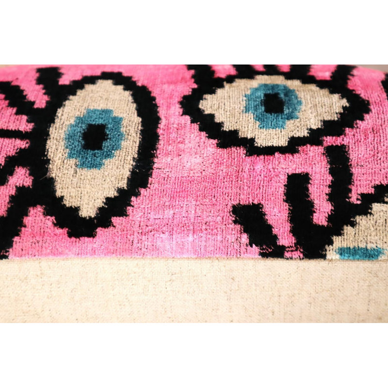Velvet Rectangular Pillow Cover & Insert, Pink