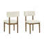 Ensemble de salle à manger rectangulaire avec chaises en sherpa l 5 po Darla