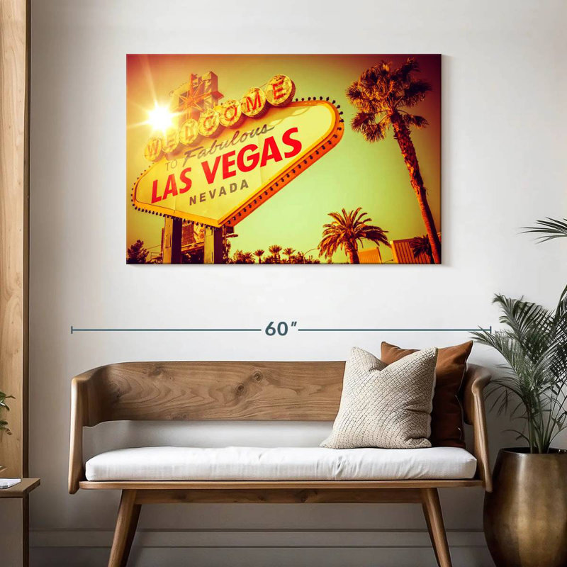 Enseigne célèbre Kavia Las Vegas, H 30 po x l 45 po