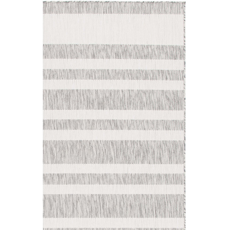 Lataura Performance Performance Striped Rug, Square 6'7"
