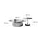 Ensemble de tables basses rondes en marbre-110081433