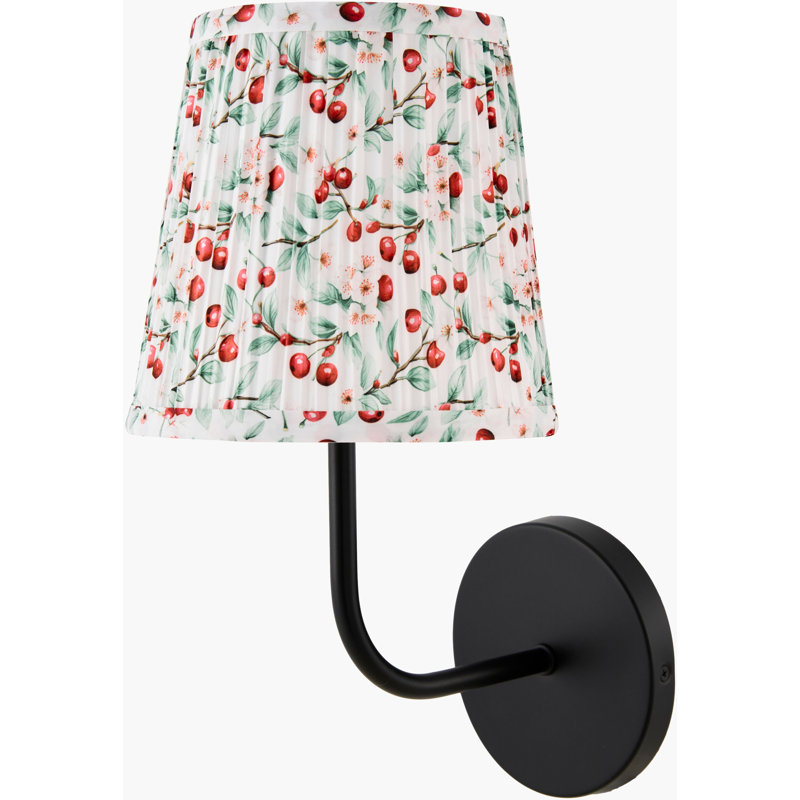 Applique murale Melinda, Rouge vif, Noir