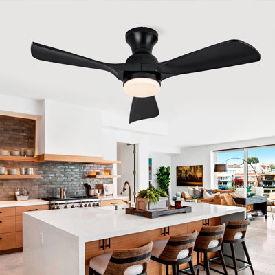 Ventilateur de plafond encastré noir Hot Lights