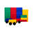 BiggoBlocks Jumbo Blocks, 36 PC Set with Wheels, for Kids Ages 4-8