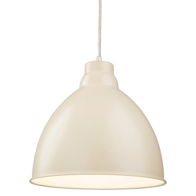 1 - Light Satin Dome Pendant