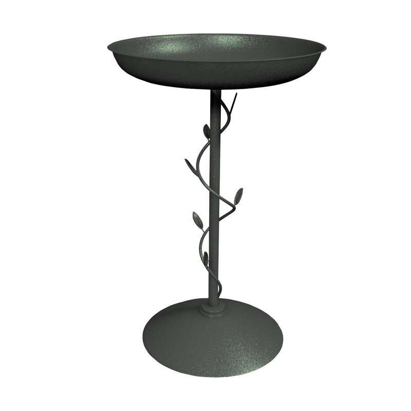 Foxburg Metal Single Tier Birdbath