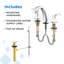Vaughn Widespread Bathroom Faucet with Drain Assembly-33097790