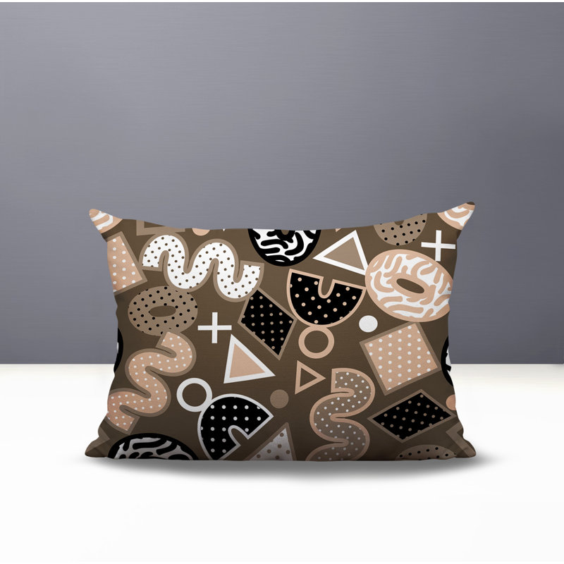 Coussin lombaire réversible intérieur / extérieur Zyra, Rectangle H 14 po x l 20 po