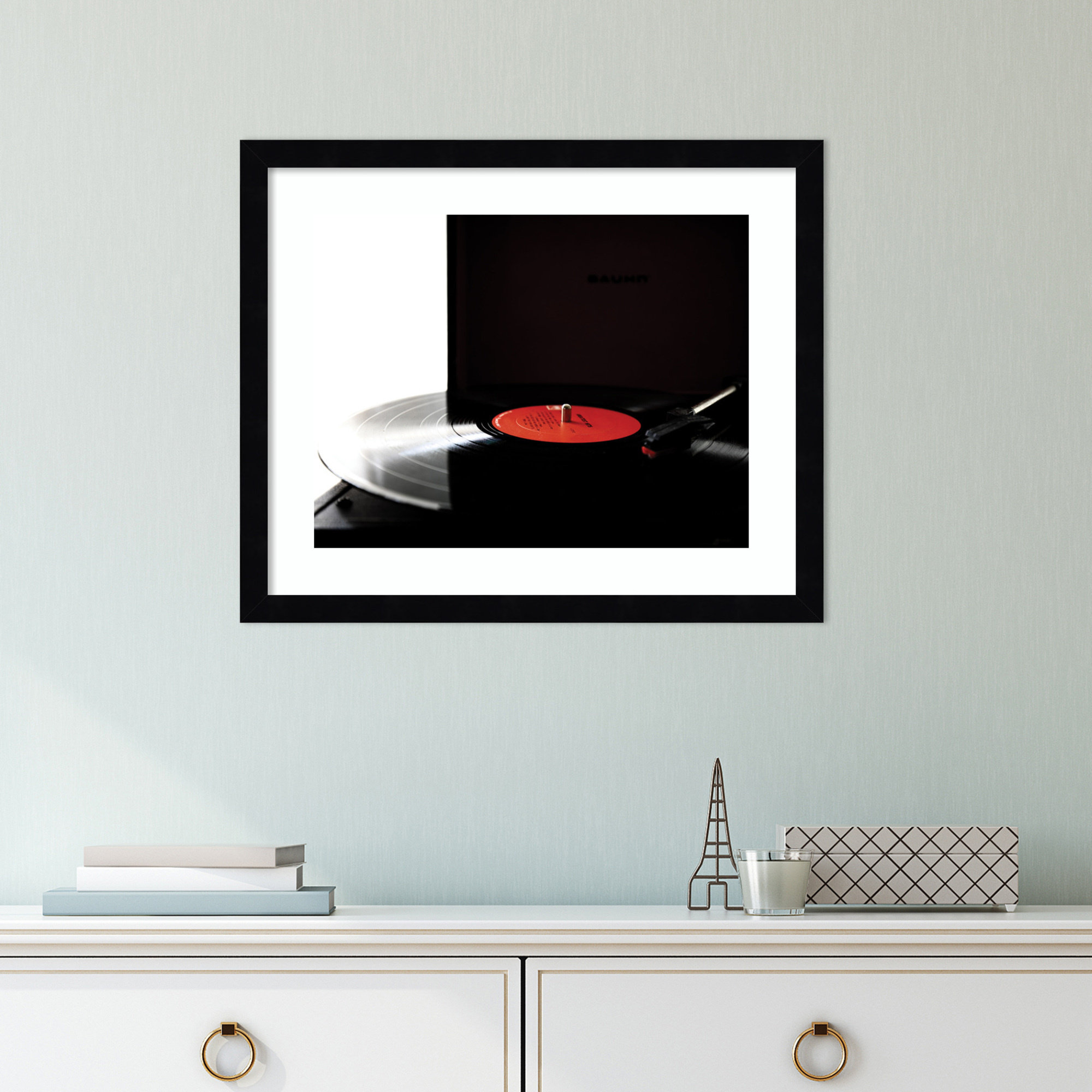 Spin by Alicia Abla, 14.25" H x 17.25" W x 0.8" D, Black Framed