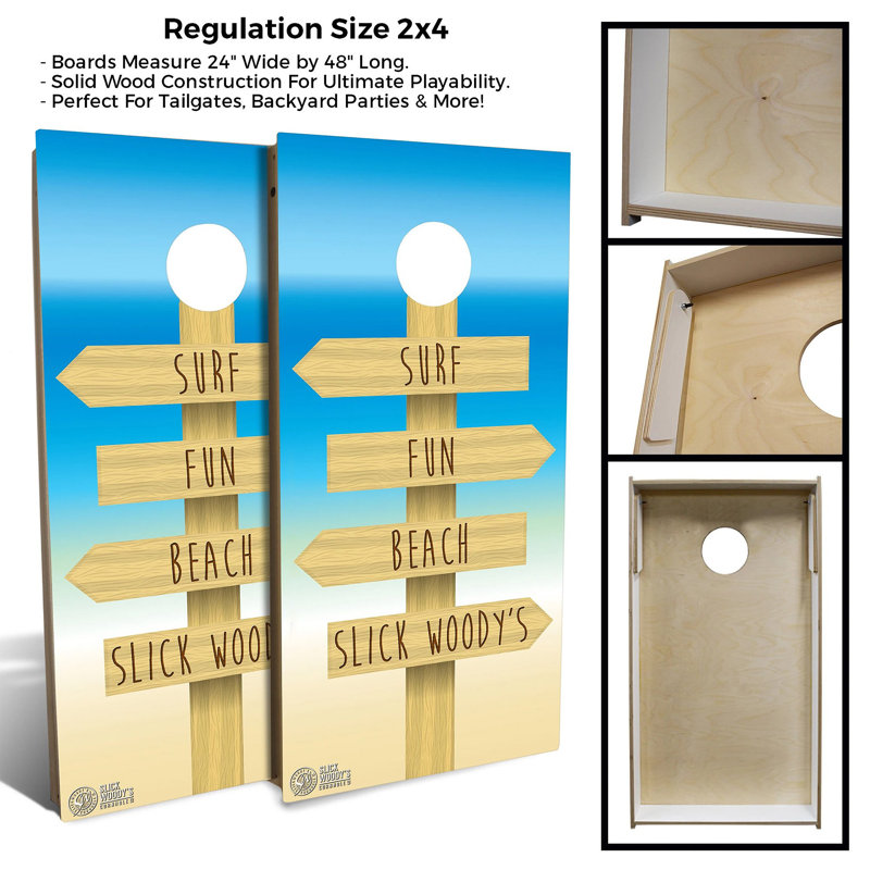 2' X 4' Regulation Size Cornhole Board Set