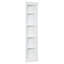 Étagère d'angle moderne de 83,4 po de hauteur, bibliothèque d'angle à 5 niveaux avec DEL, étagère de rangement sur pied, présentoir de plante à angle ouvert pour petit espace de salon, coin mural, bureau à domicile