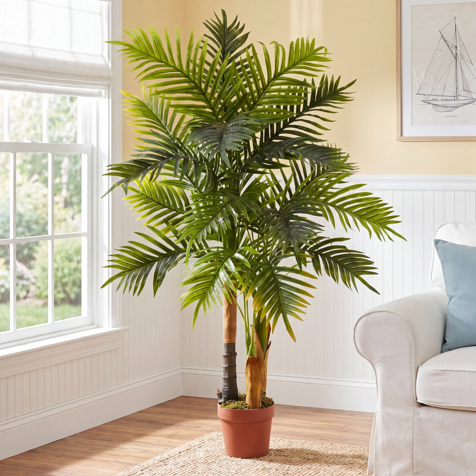 Thisbe 48'' Faux Palm Tree in Pot