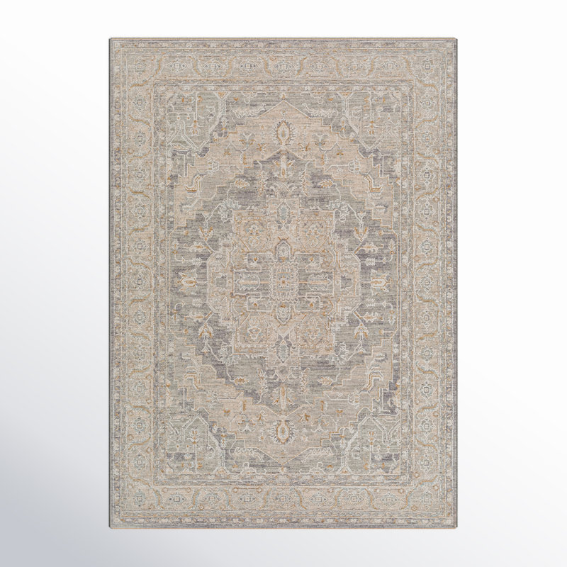 Tapis bleu / gris Conlan, Rectangle 8 pi x 10 pi