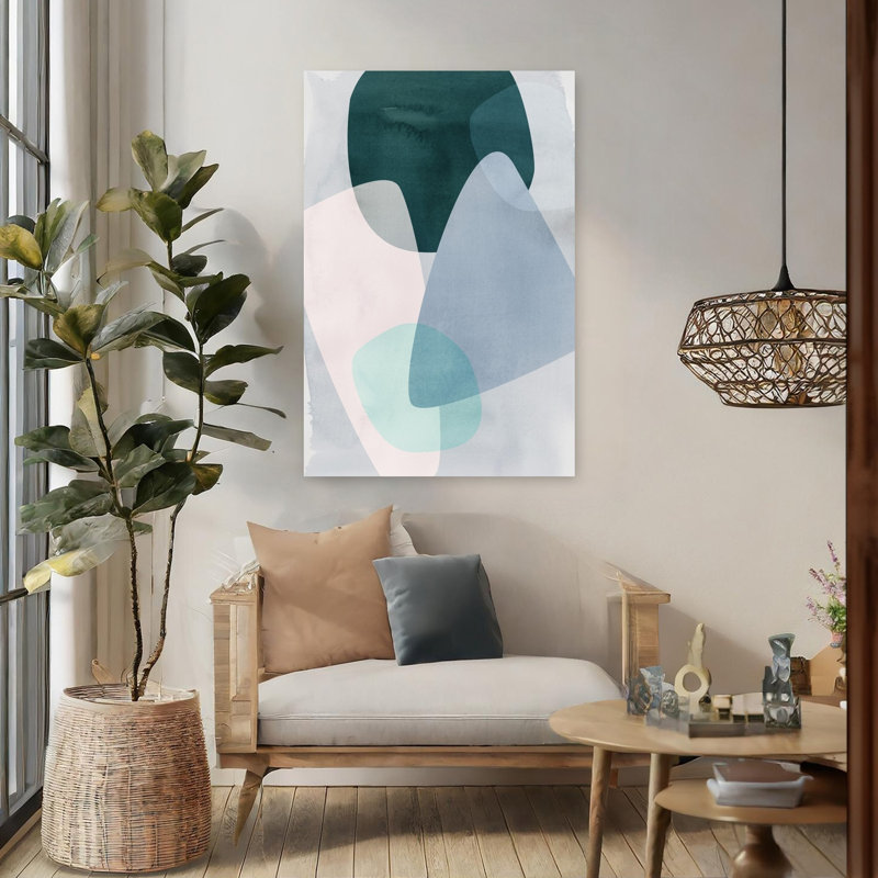 Art contemporain contemporain abstrait, H 48 po x l 32 po