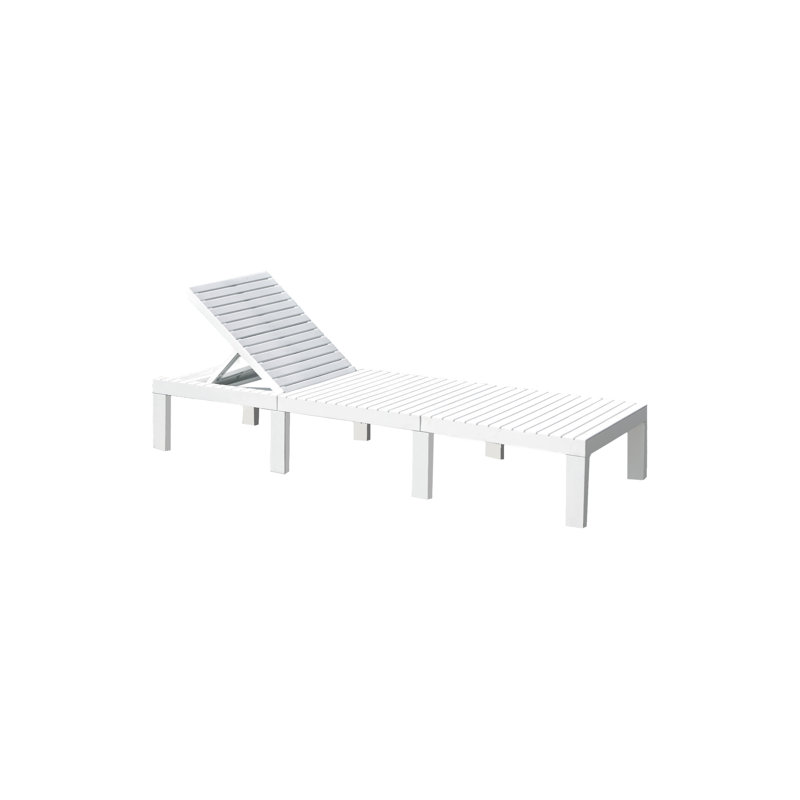 Donatella 78cm Long Reclining Single Chaise, White