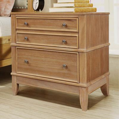 Miyonna Solid Wood 3 - Drawer Accent Chest by Winston Porter