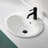 Luna Series 19 In. Ceramic Drop-In Oval Bathroom Sink Basin In White