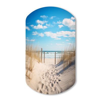 Runge - Coastal Beach Sand Cylinder Shape Irregular Metal Wall Decor