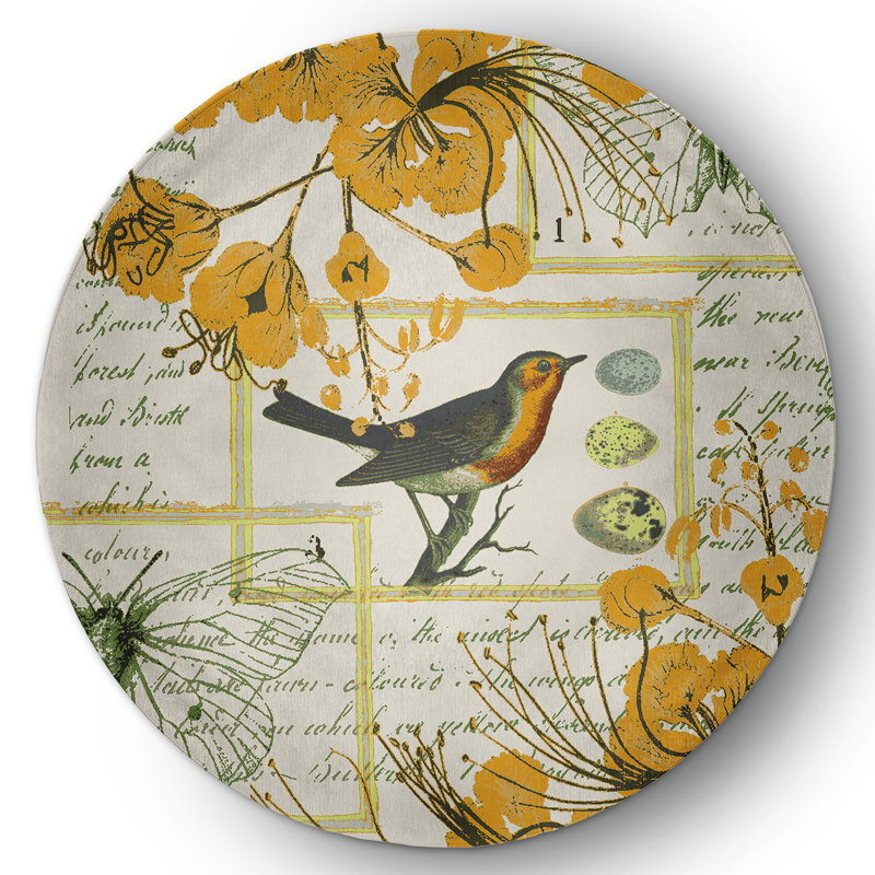 Clairemarie Chenille Indoor Rug, Round 5'